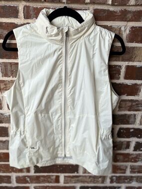 Ralph Lauren Golf Hooded Sleeveless Lightweight White Vest Size Medium